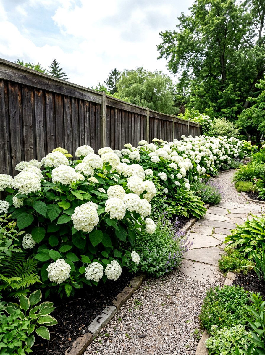 Hydrangea Garden Bed - 30 modern cottage garden ideas