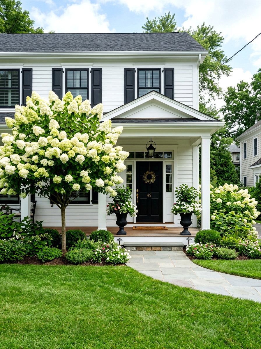 Hydrangea Tree - 30 front yard tree ideas