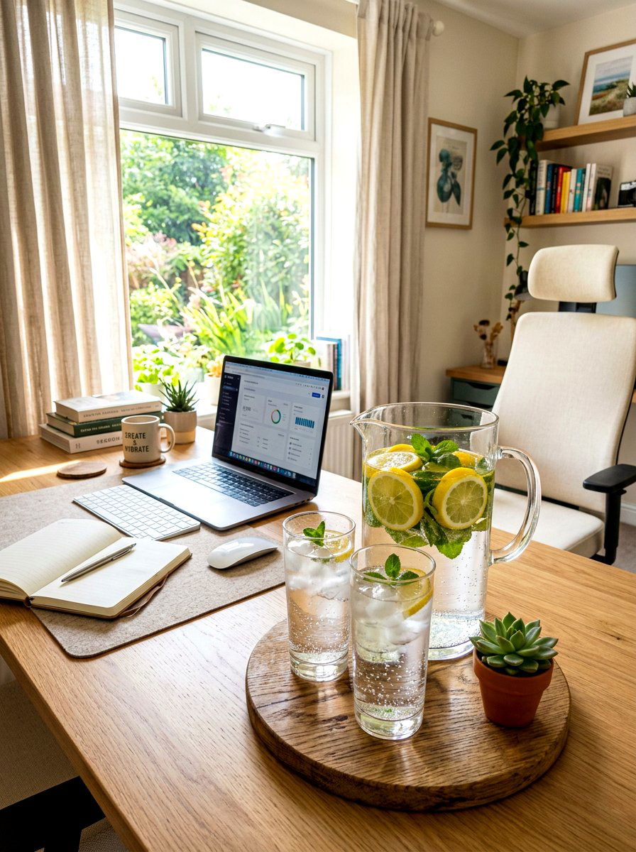 Hydration Water Pitcher - 30 self care station ideas