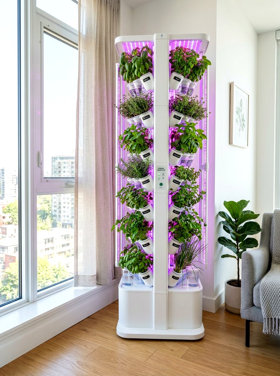 Hydroponic Herb Garden - 30 vertical herb garden ideas