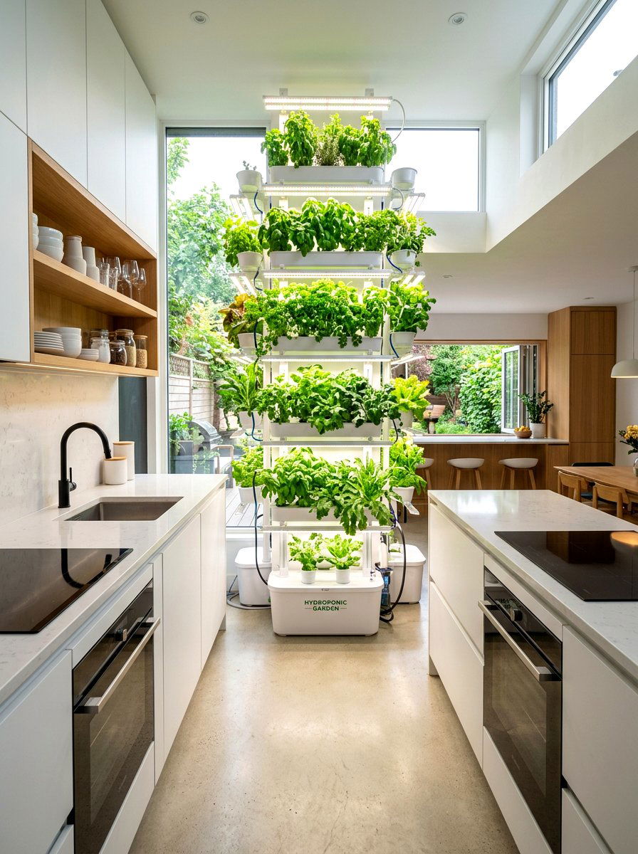 Hydroponic Indoor Garden - 30 indoor garden room ideas