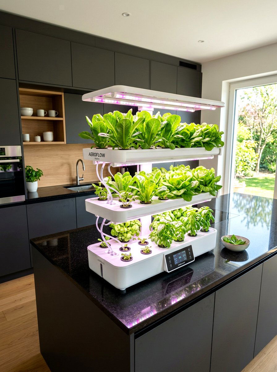 Hydroponic Indoor Growing System - 30 indoor herb garden ideas