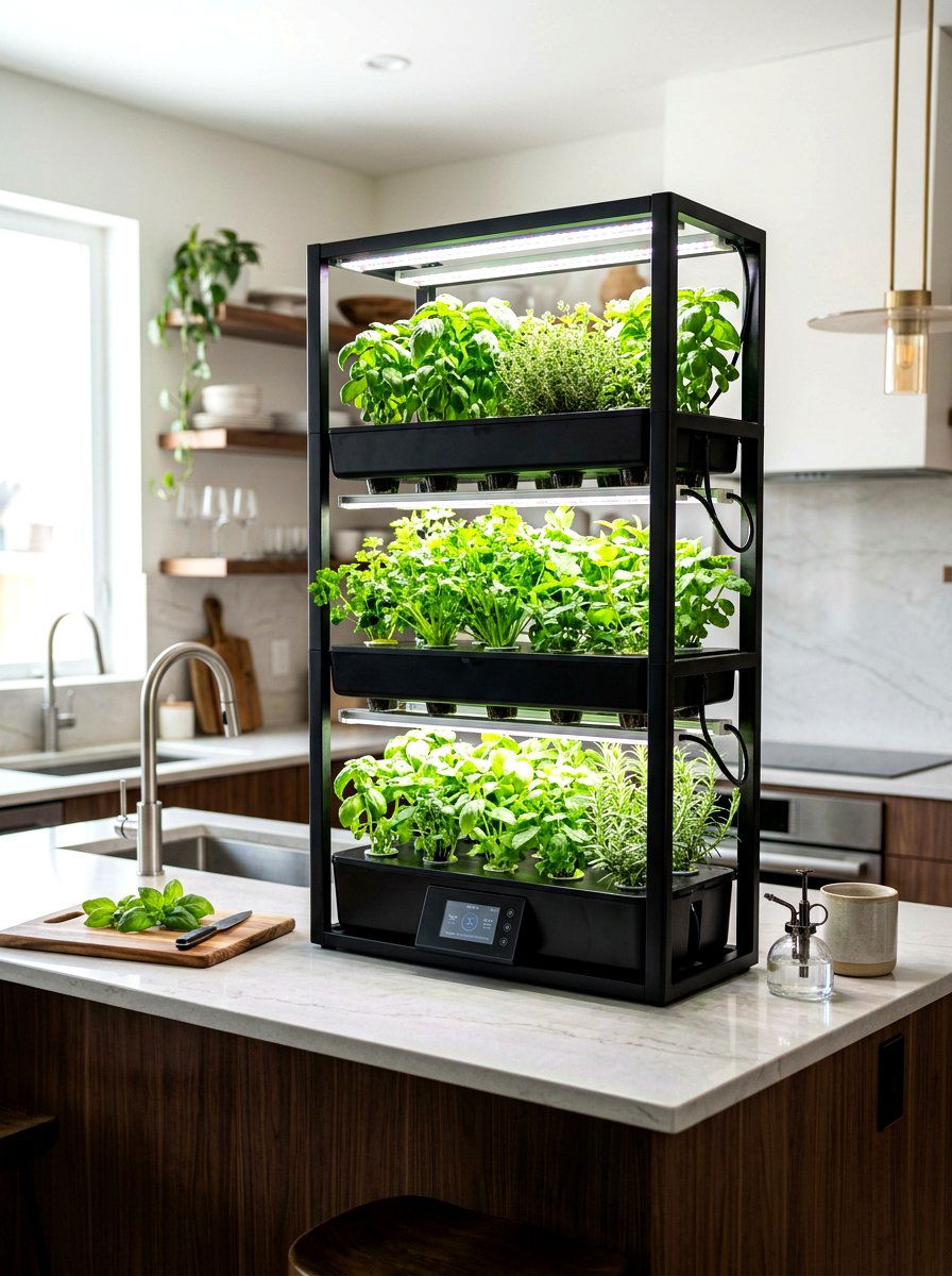 Hydroponic Indoor System - 30 herb planter ideas