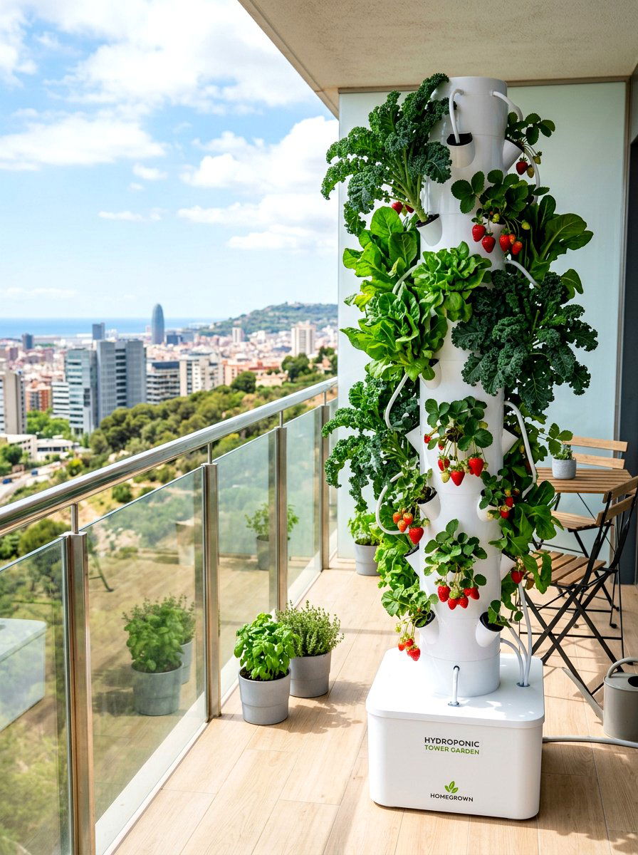 Hydroponic Tower Garden - 30 vertical vegetable garden ideas
