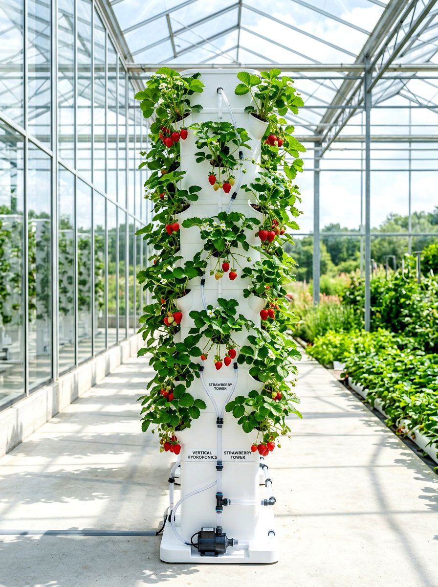 Hydroponic Vertical Growing System - 30 strawberry tower ideas