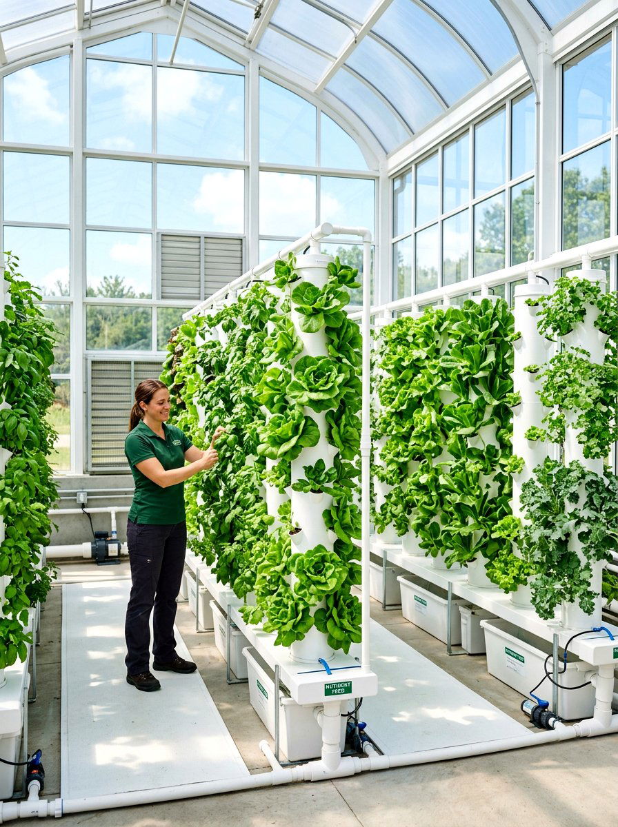 Hydroponic greenhouse system - 30 backyard greenhouse ideas