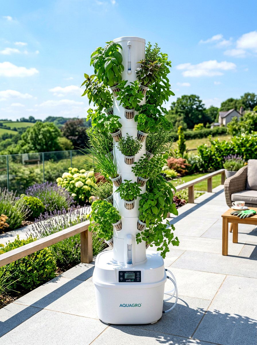 Hydroponic herb garden system - 30 backyard herb garden ideas