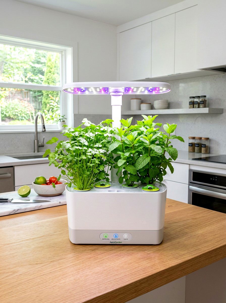 Hydroponic herb garden system - 30 apartment herb garden ideas