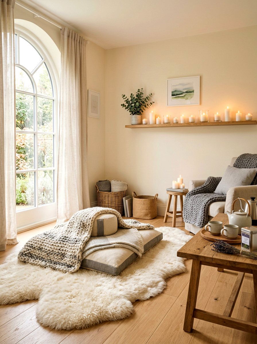 Hygge Meditation Room - 30 meditation room ideas