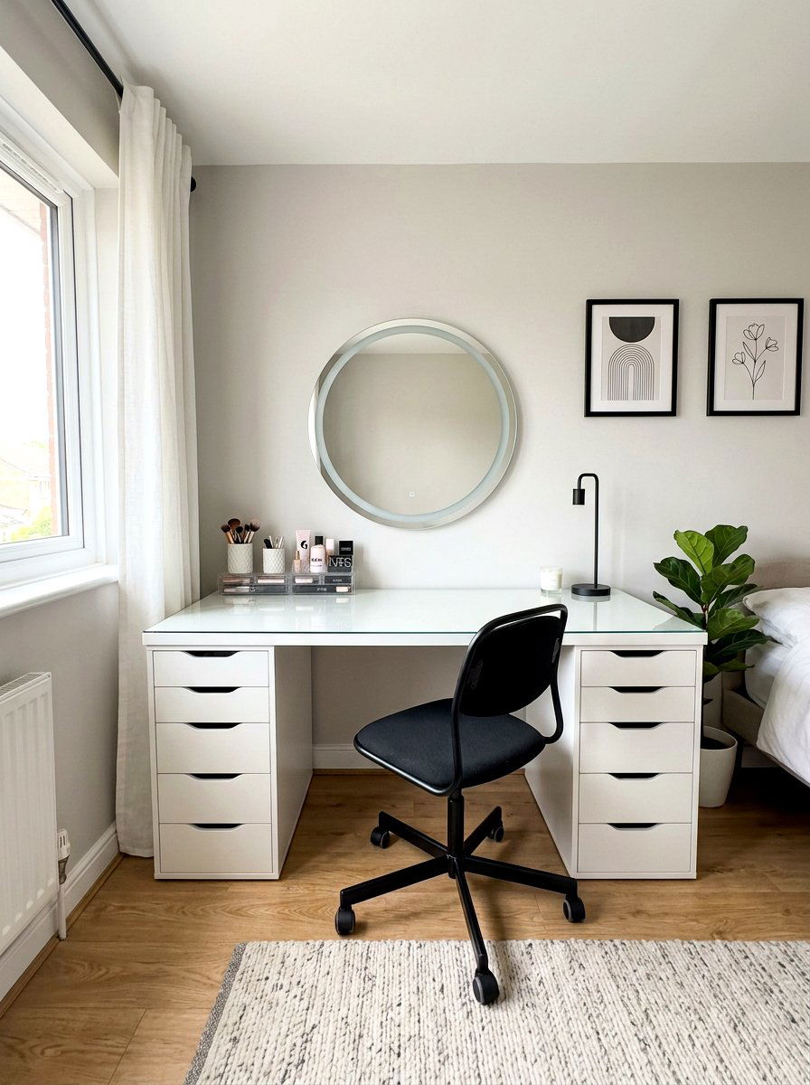 IKEA Alex Vanity - 30 makeup vanity ideas
