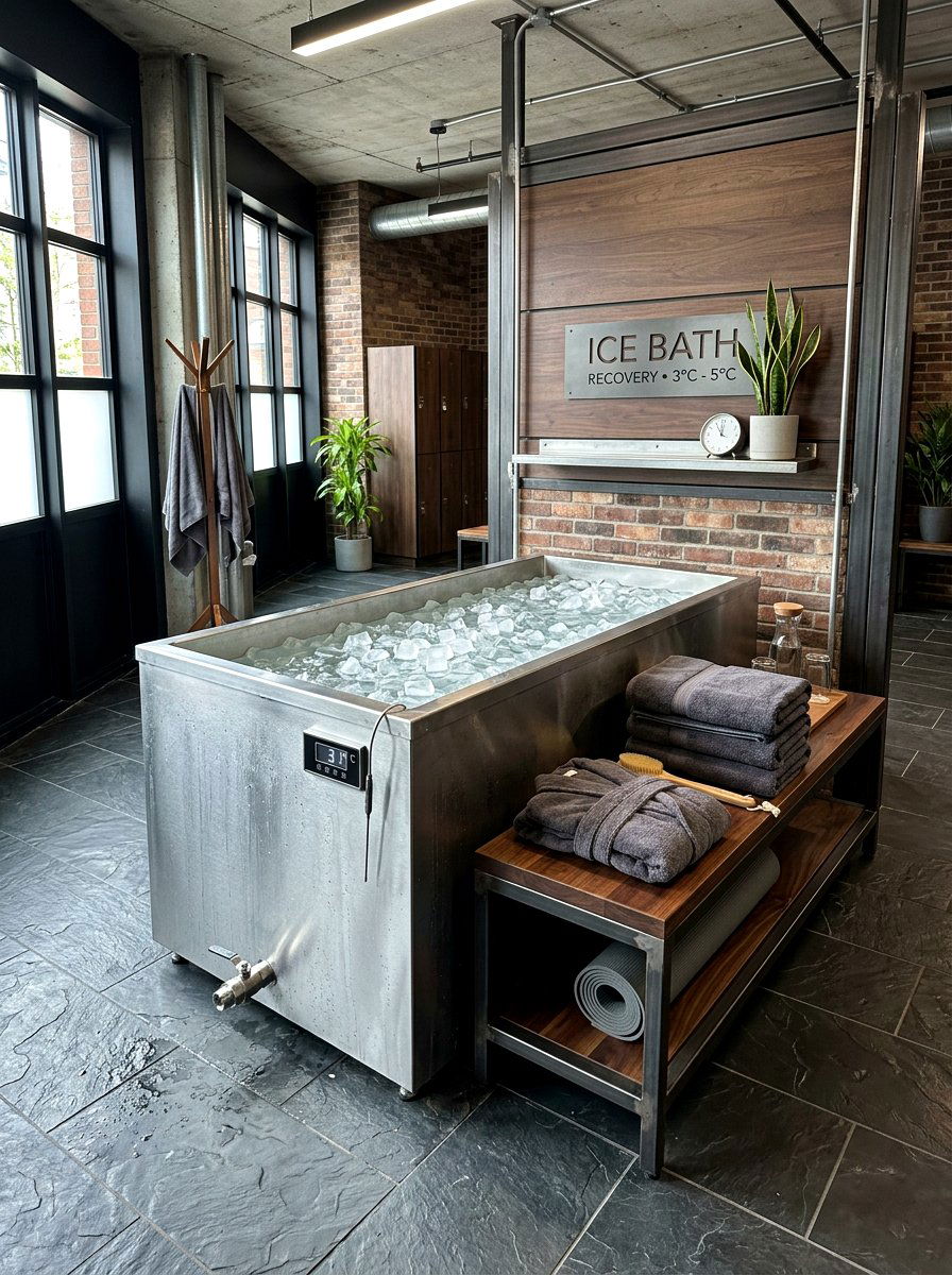Ice bath station - 30 contrast therapy bathroom ideas