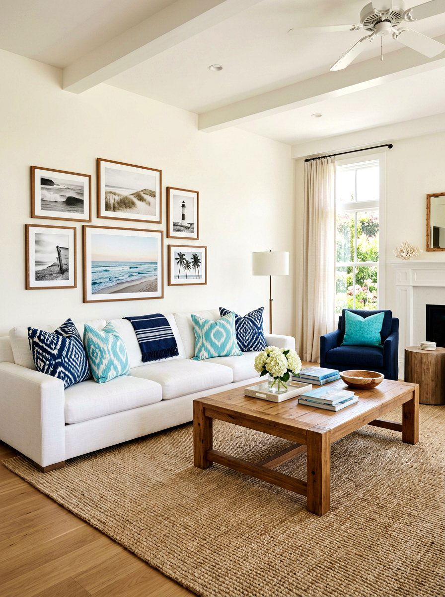 Ikat Pattern Throw Pillows - 30 southern prep decor ideas