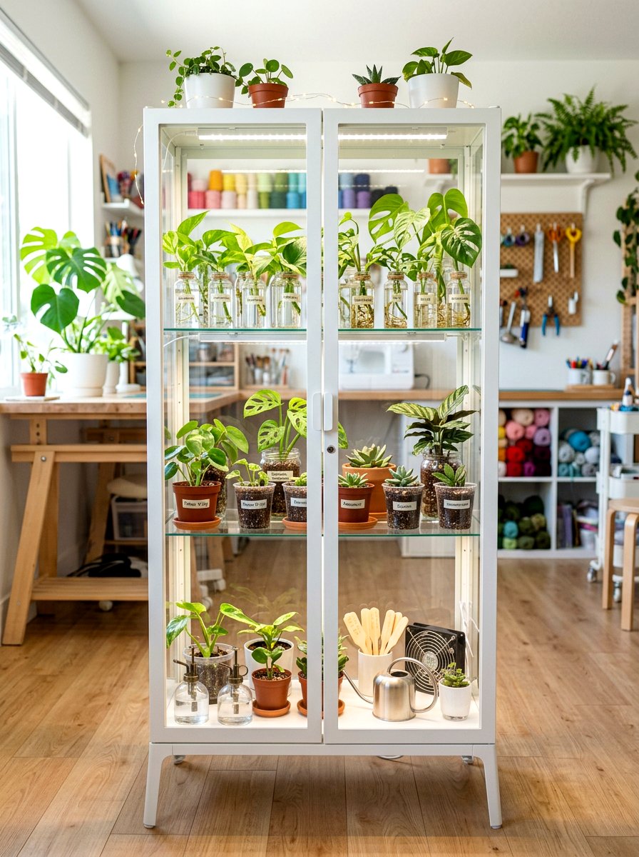 Ikea Baggebo Greenhouse Cabinet - 30 indoor greenhouse cabinet ideas