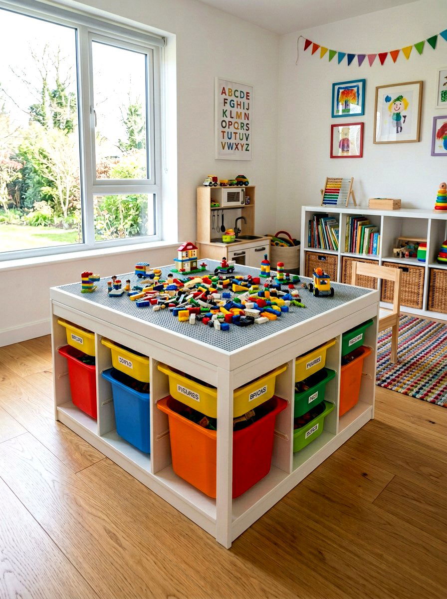 Ikea Trofast lego table - 30 lego table ideas