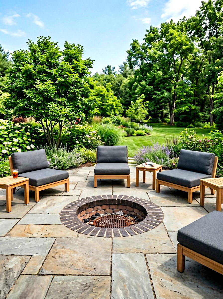 In Ground Brick Fire Pit - 30 brick fire pit ideas