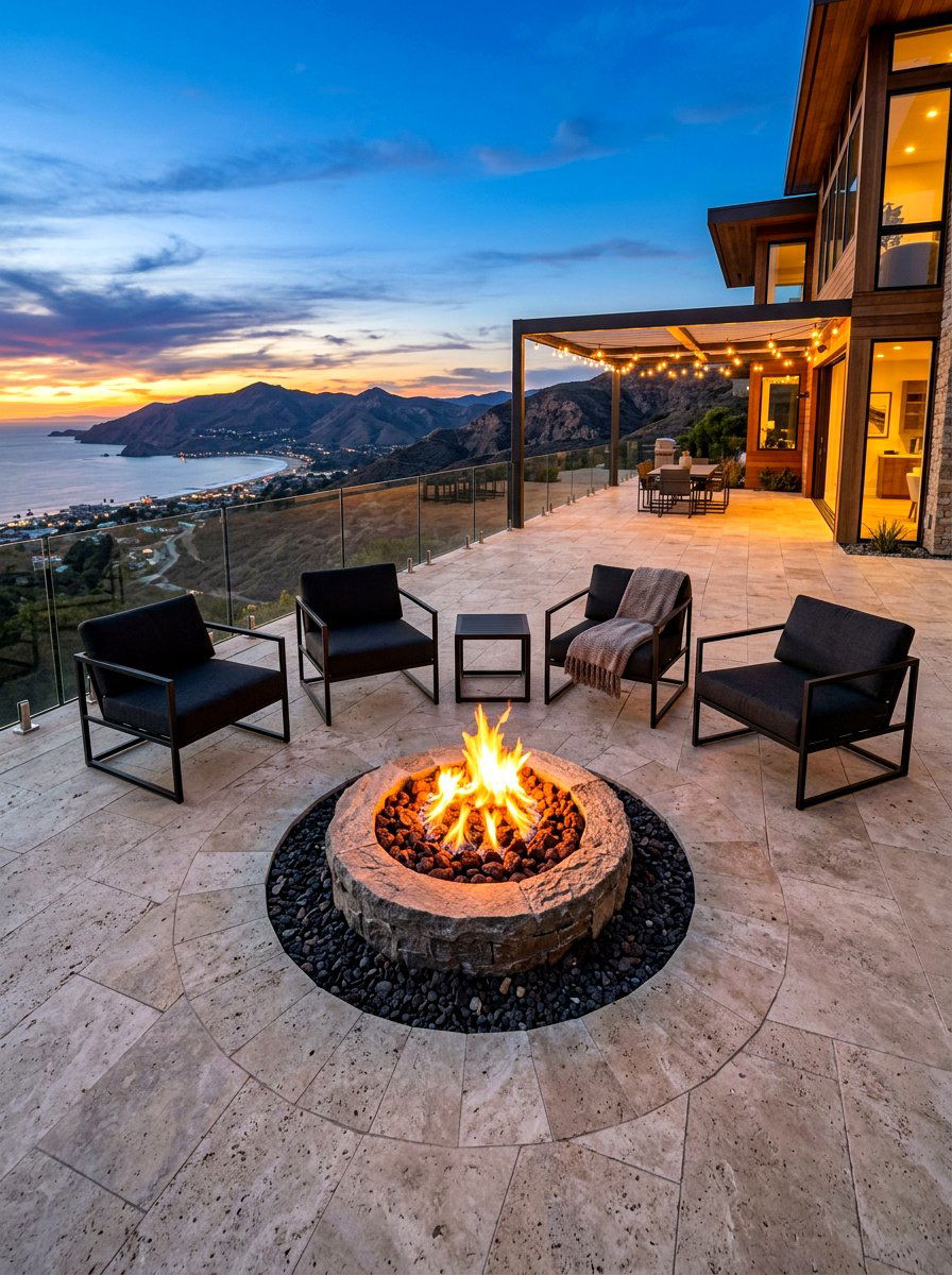 In Ground Fire Pit - 30 modern fire pit ideas