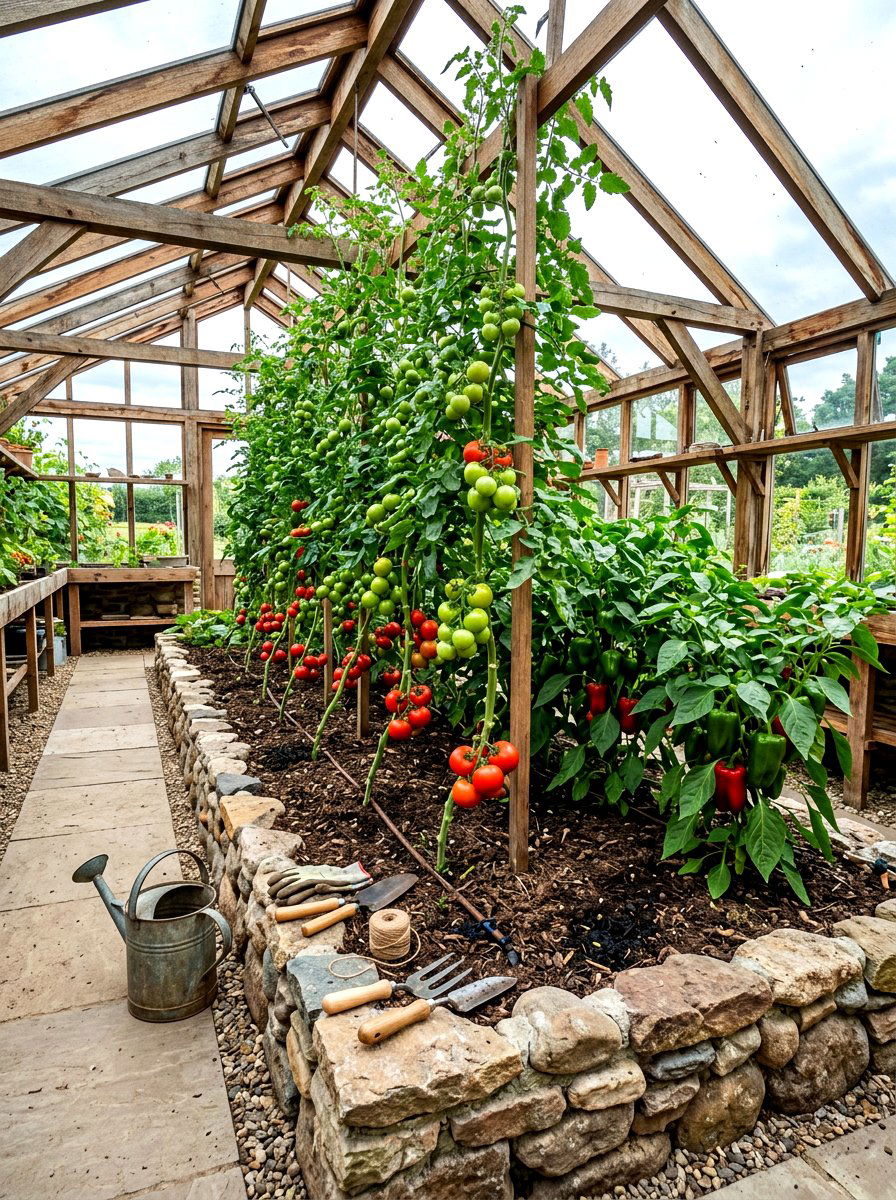 In Ground Planting Bed - 30 greenhouse plant layout ideas
