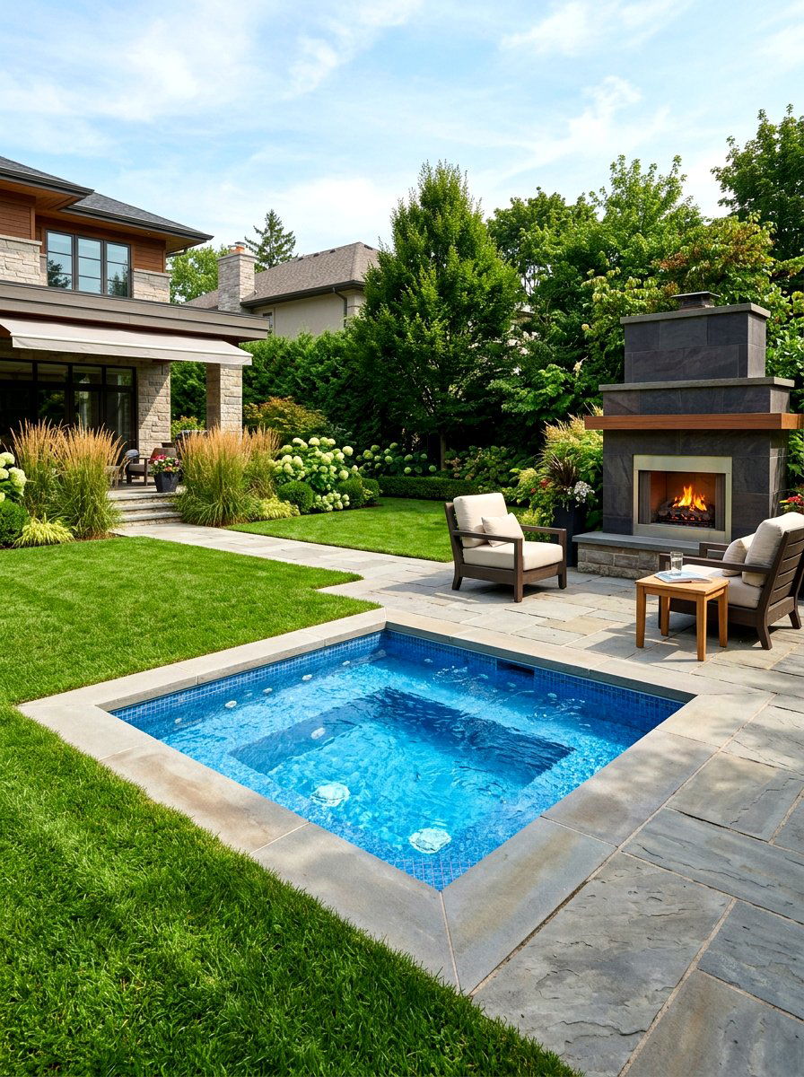 In Ground Spa Pool - 30 spa pool backyard ideas