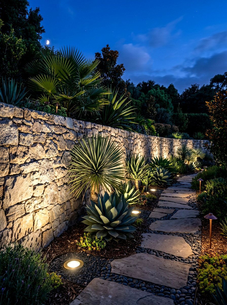 In Ground Well Lights - 30 pathway lighting ideas