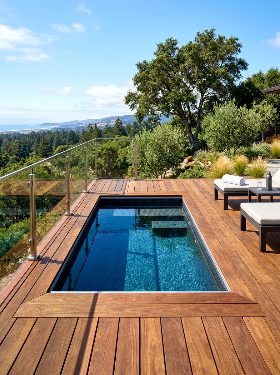 In deck cold plunge - 30 cold plunge backyard ideas