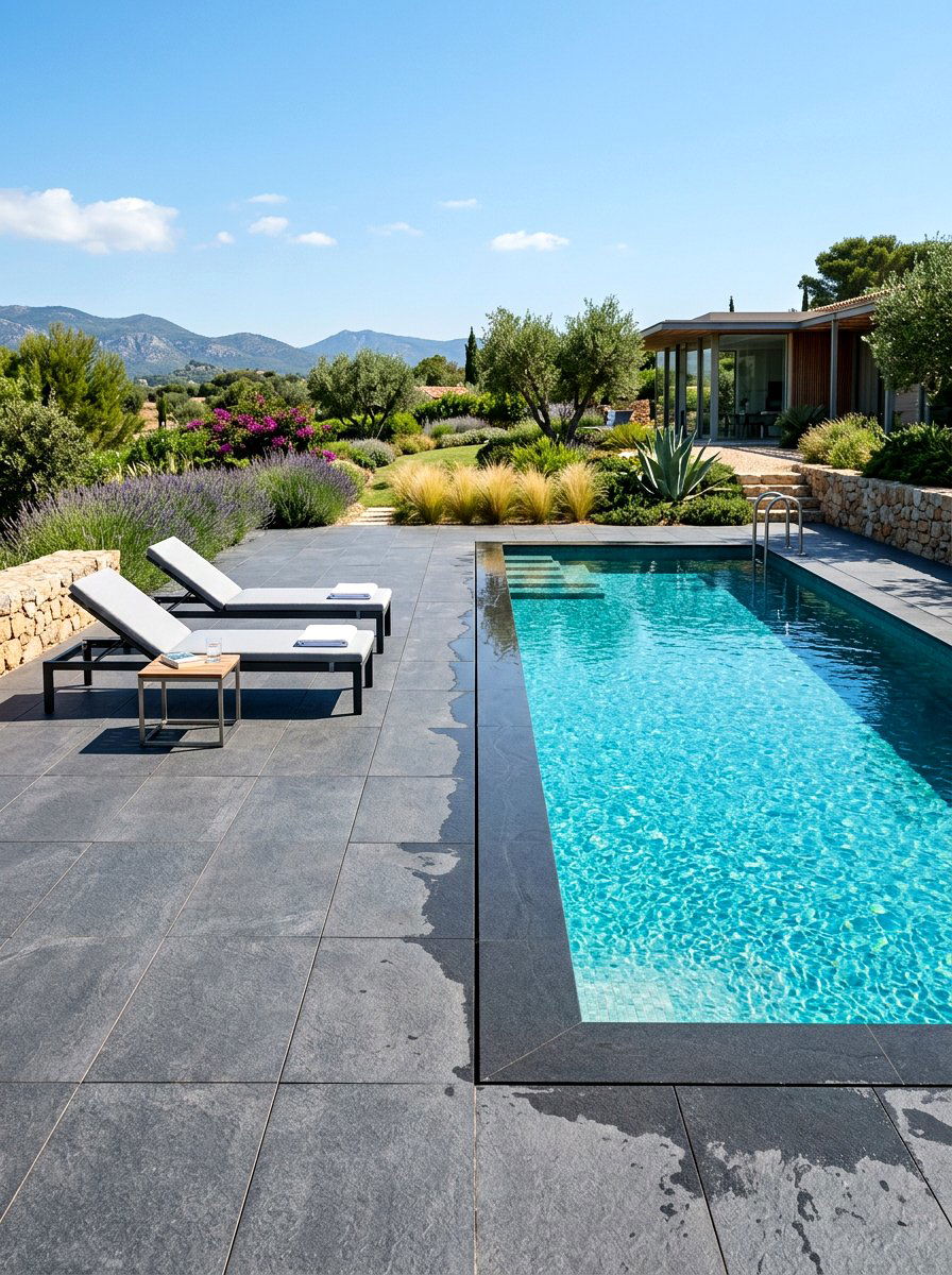 In ground Pool Patio - 30 modern landscaping ideas