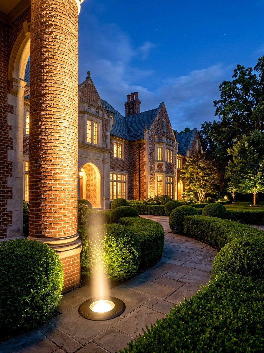 In ground Well Light - 30 cozy outdoor lighting ideas