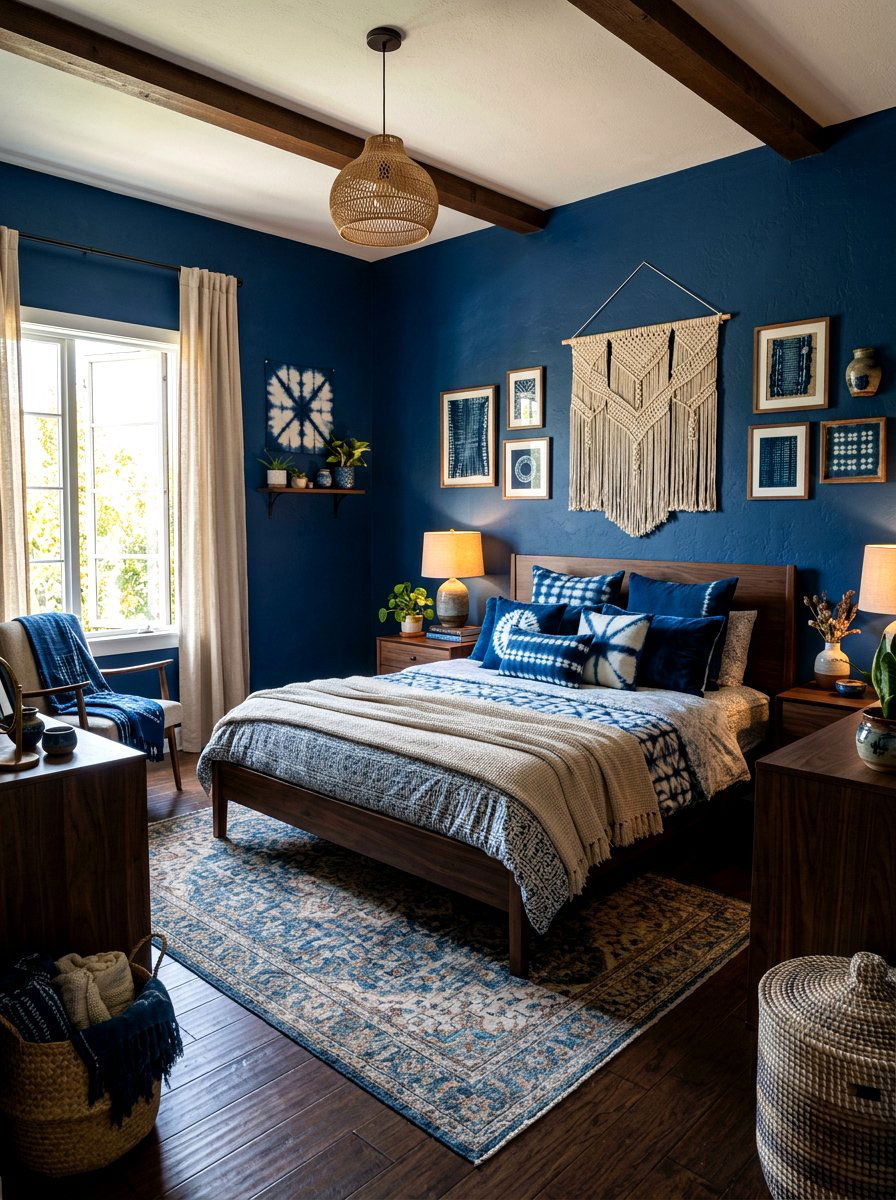 Indigo Blue Bedroom - 30 blue bedroom ideas