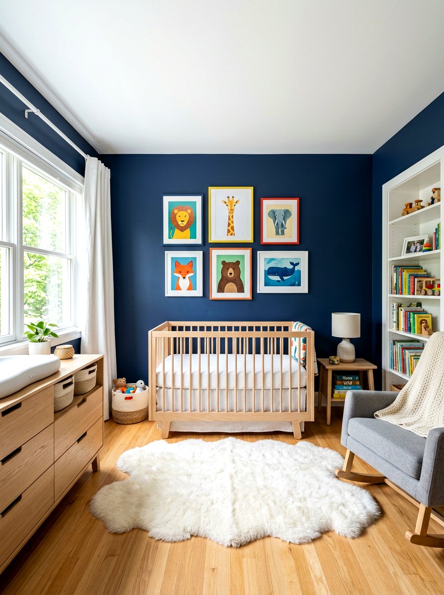 Indigo Blue Nursery - 30 saturated color room ideas