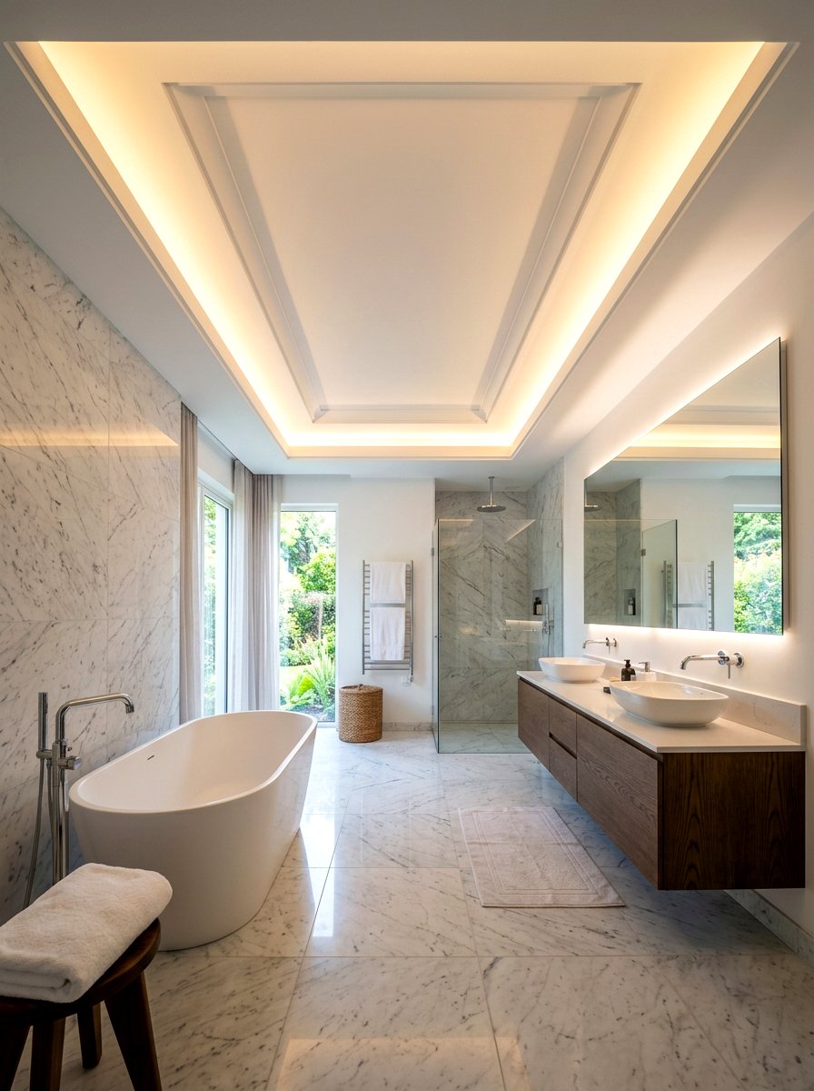 Indirect bathroom cove lighting - 30 circadian bathroom lighting ideas