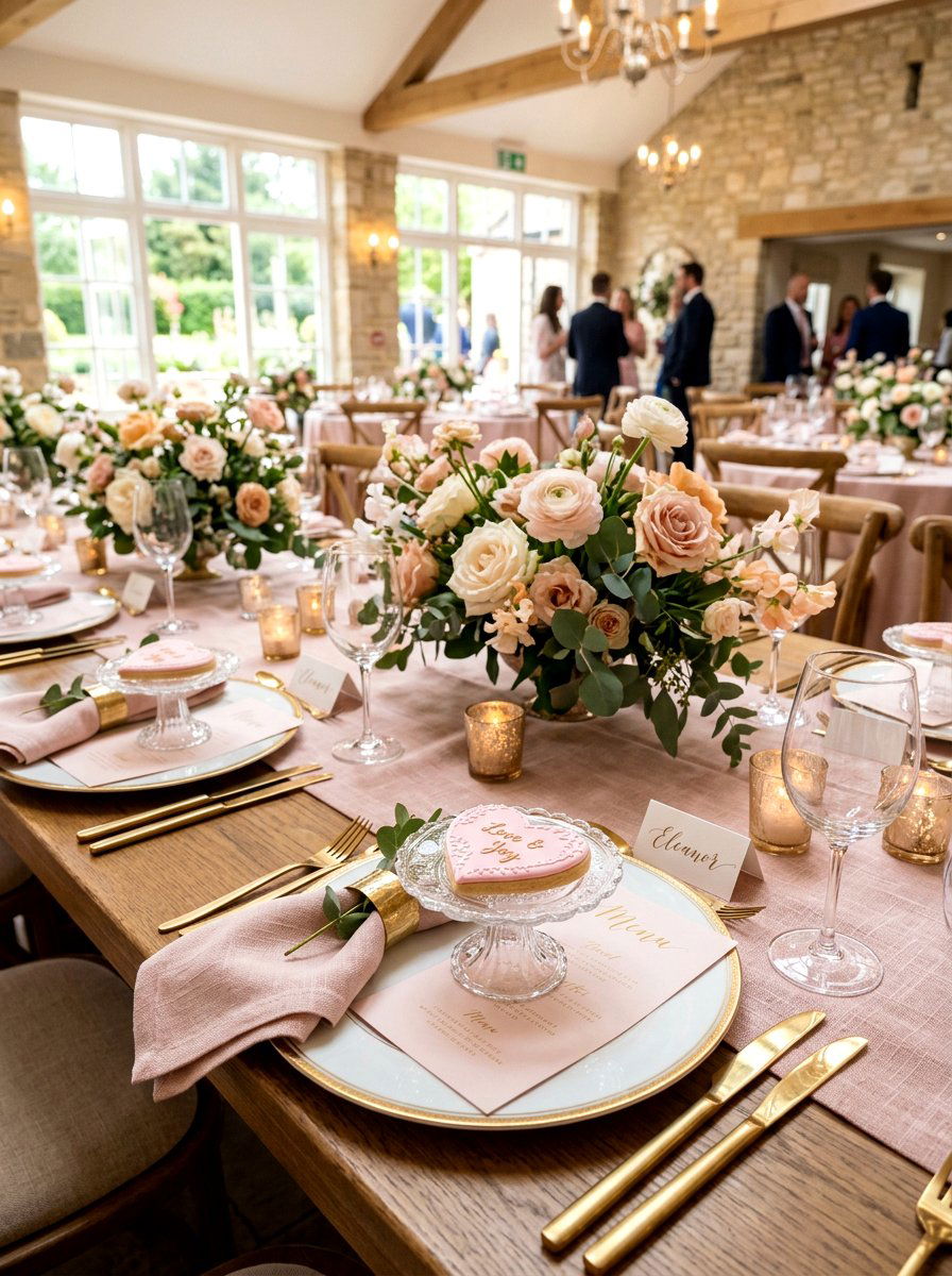 Individual Cake Stand Place Settings - 30 Galentine table decor ideas