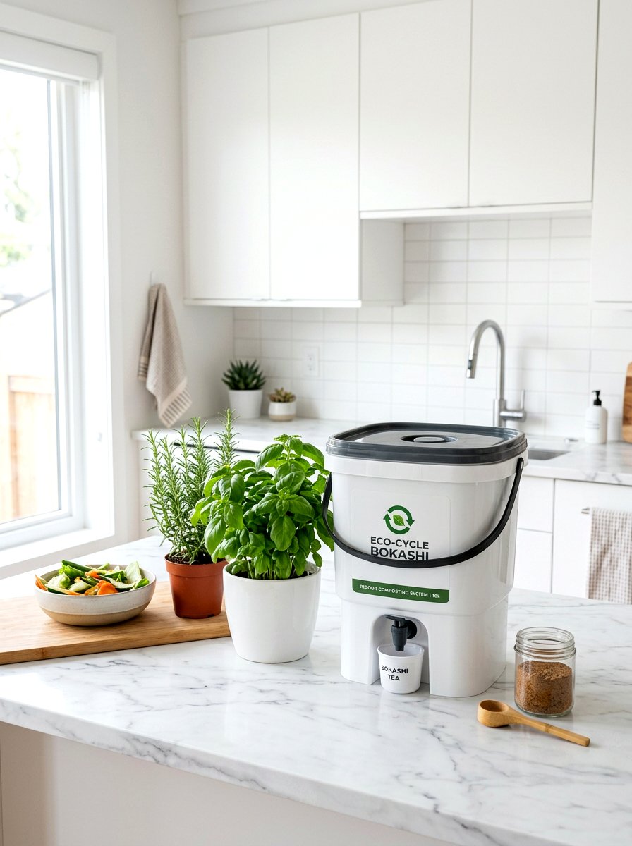 Indoor Bokashi Bucket System - 30 compost station ideas