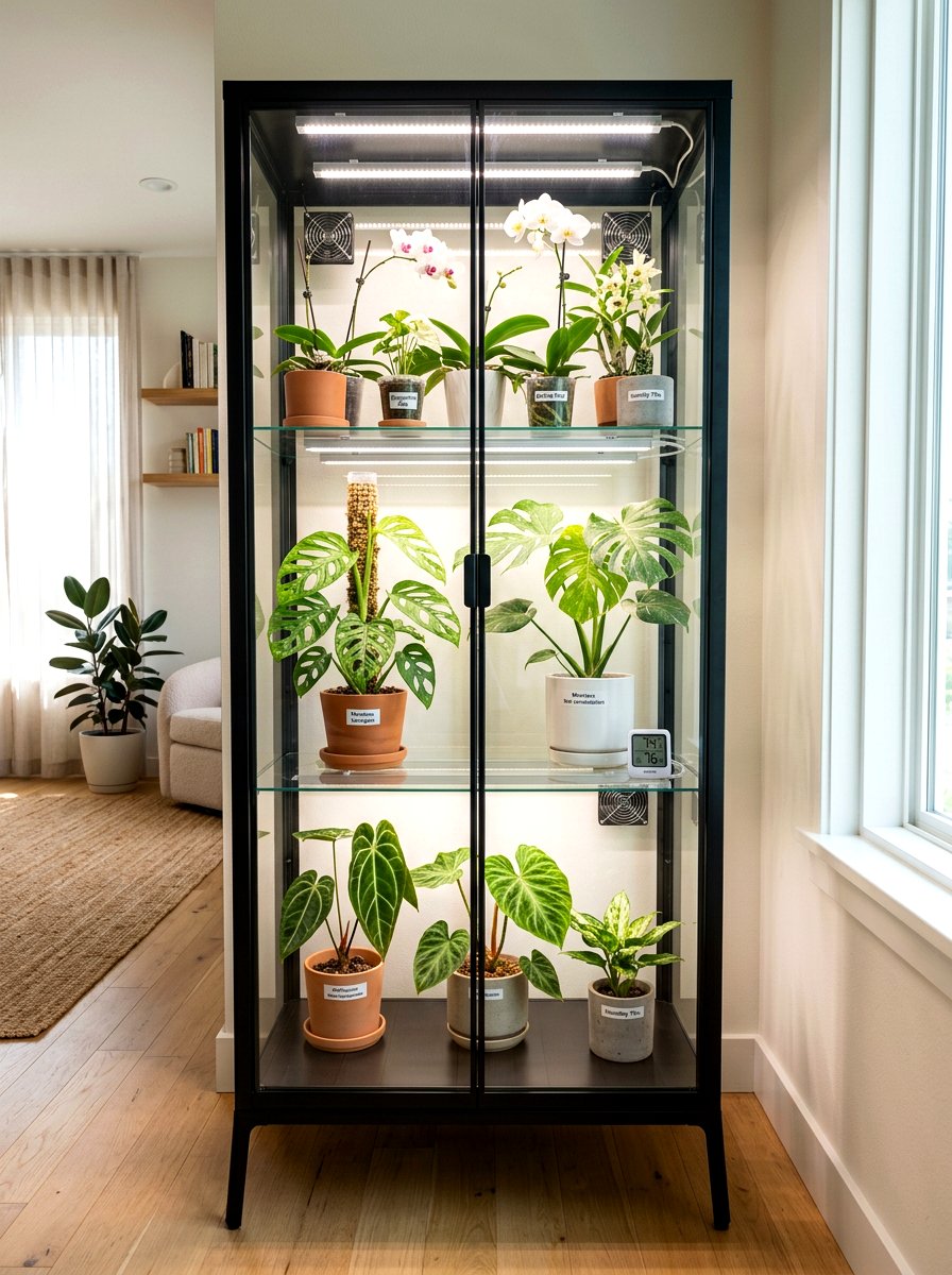 Indoor Cabinet Greenhouse - 30 greenhouse ideas