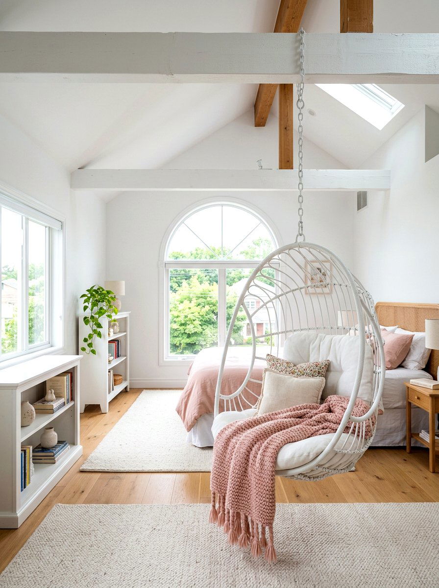 Indoor Ceiling Hanging Chair - 30 cozy cocoon chair ideas
