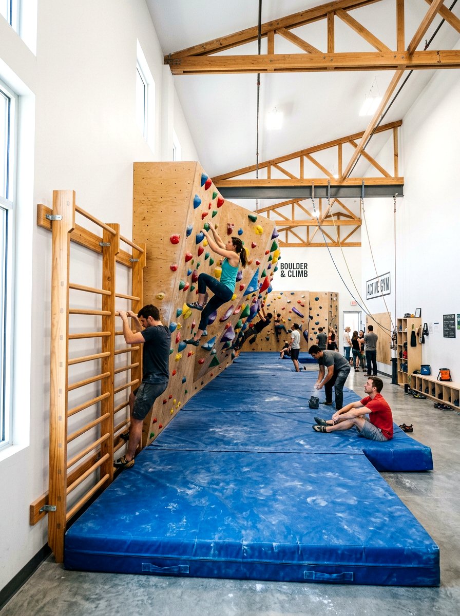 Indoor Climbing Gym - 30 toy library playroom ideas