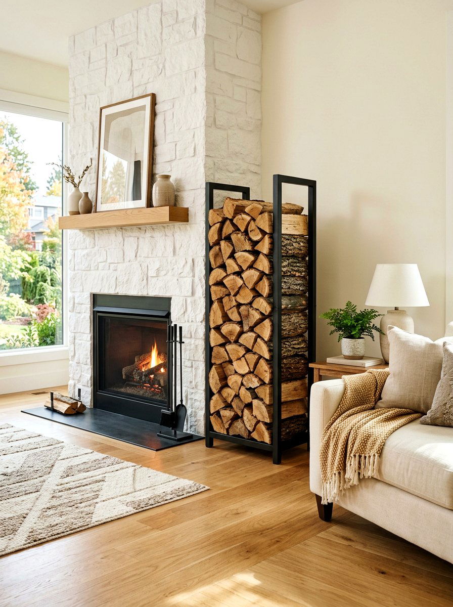 30 Firewood Rack Ideas to Store Logs Neatly and Stylishly