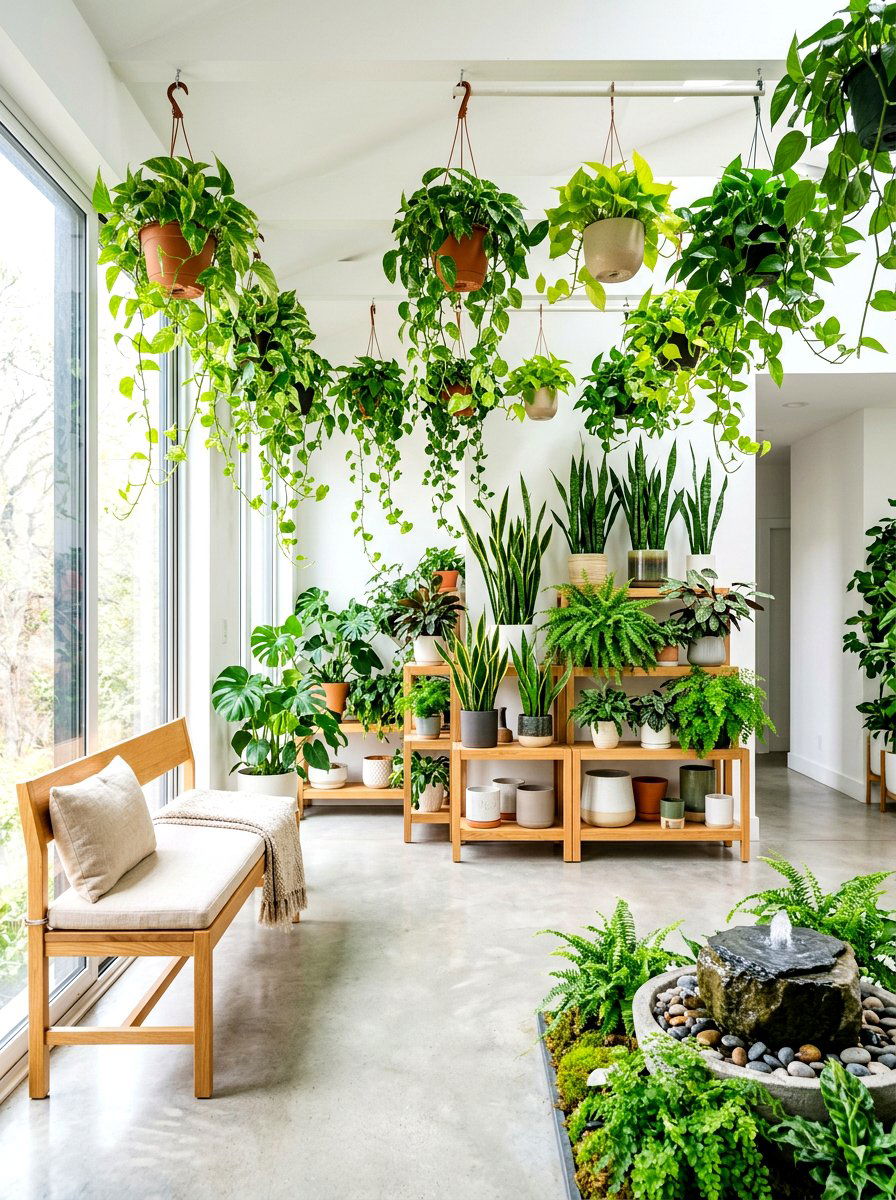 Indoor Garden - 30 home retreat room ideas