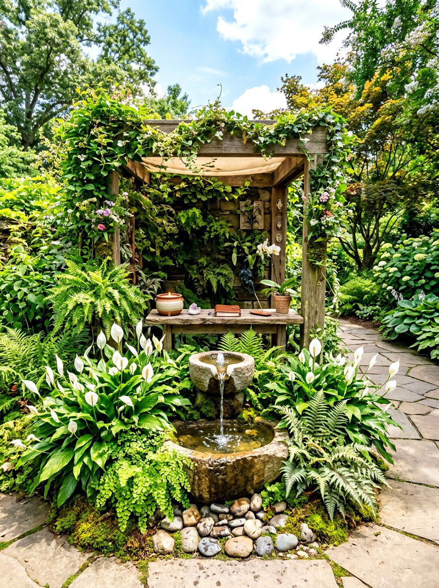 Indoor Garden Altar - 30 home altar ideas