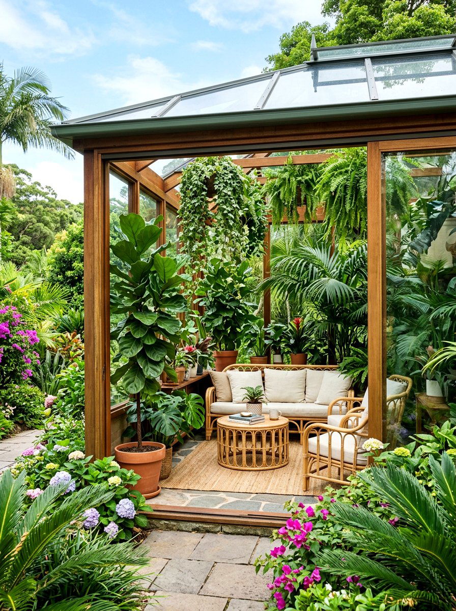 Indoor Garden Sitting Room - 30 sun filled sitting room ideas