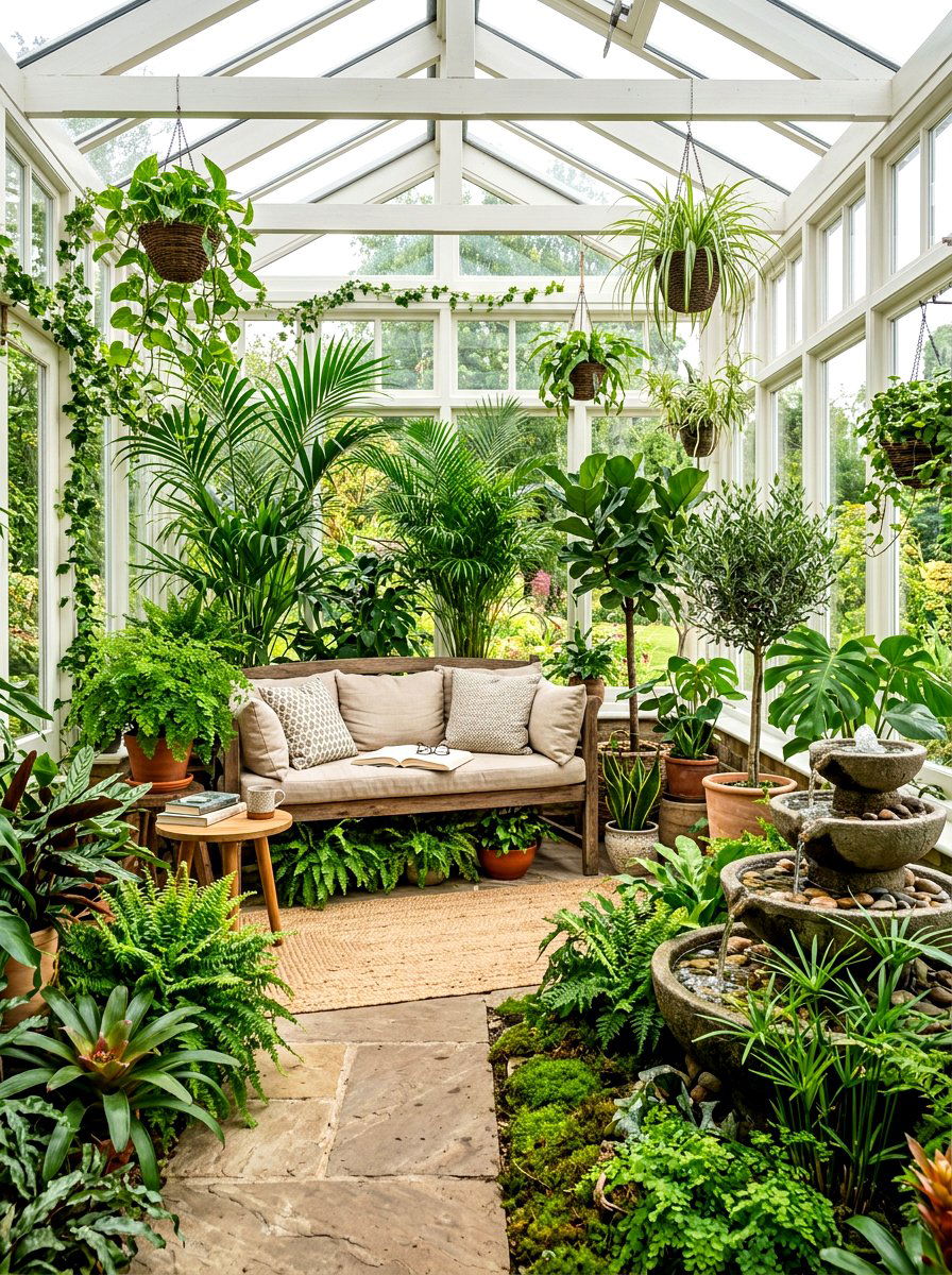 Indoor Garden Sunroom - 30 sunroom reading nook ideas