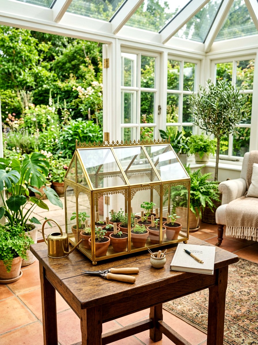 Indoor Greenhouse For Seedlings - 30 indoor herb garden ideas