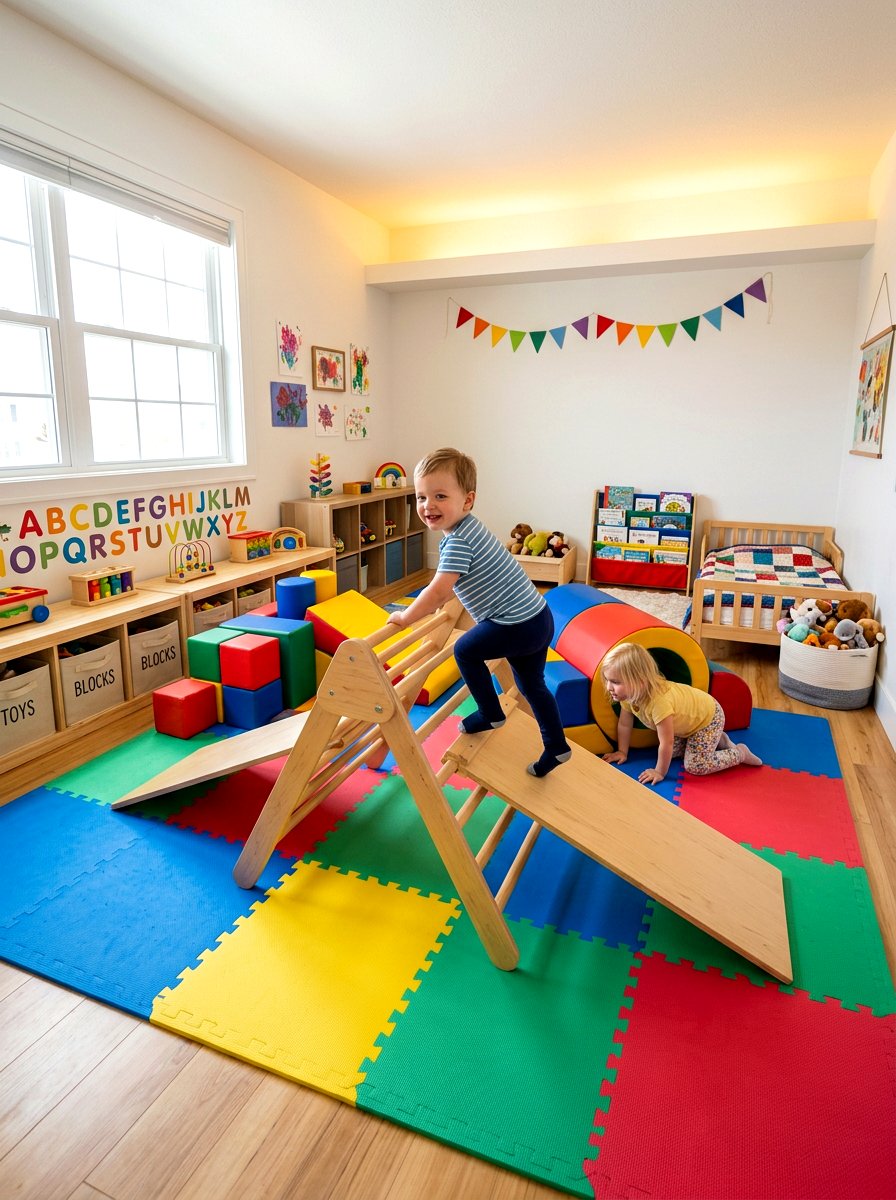 Indoor Gym Toddler Bedroom - 30 toddler room ideas