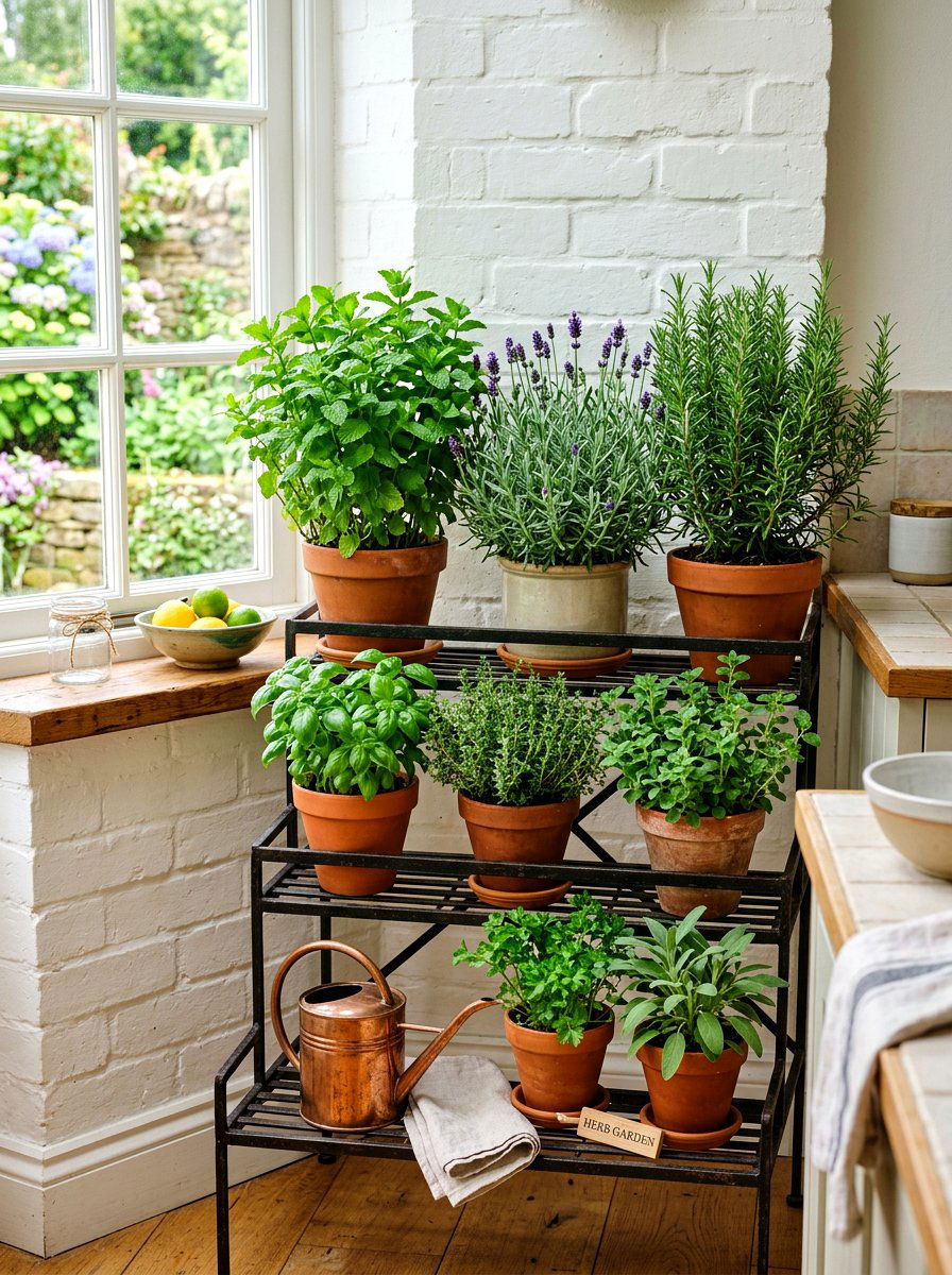 Indoor Herb Garden - 30 self care station ideas