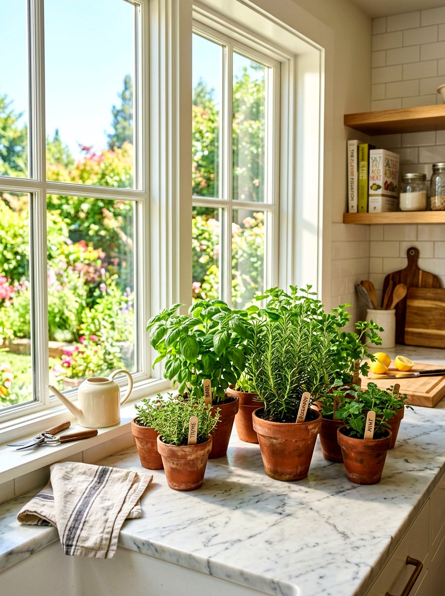 Indoor Herb Garden - 30 spring reset home ideas
