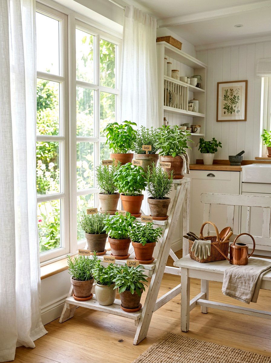 Indoor Herb Garden Display - 30 analog living room ideas