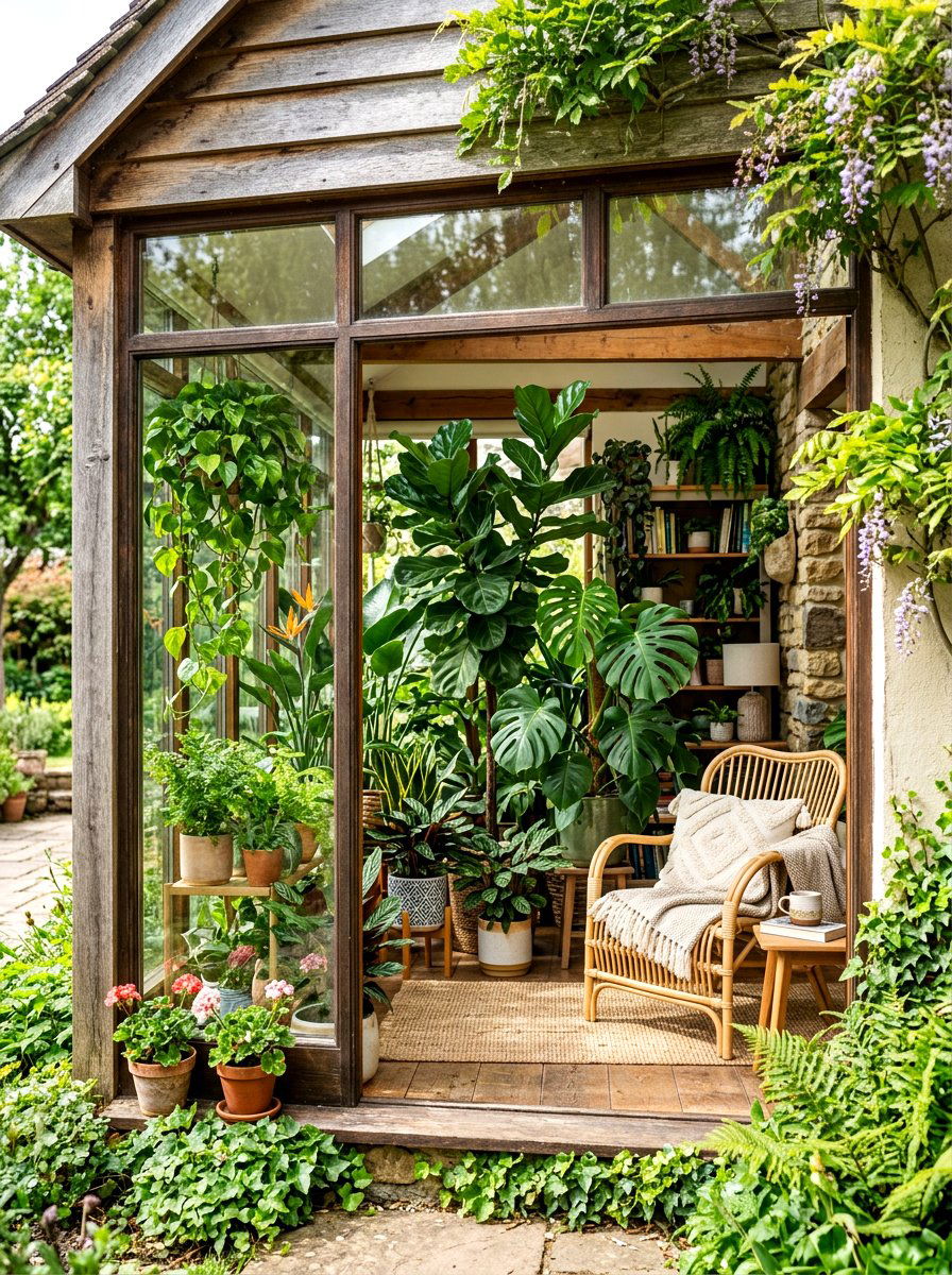 Indoor Jungle Greenery - 30 eclectic home decor ideas