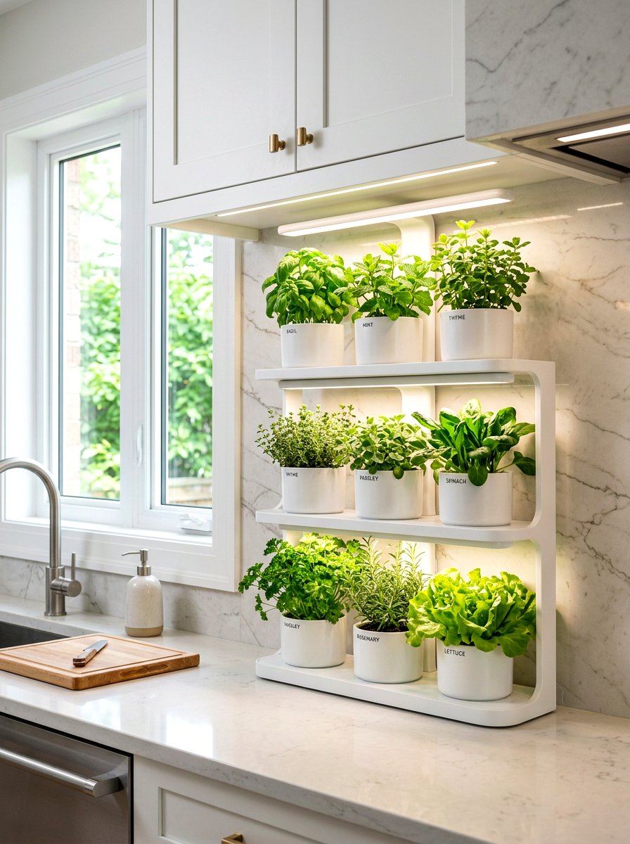 Indoor Kitchen Garden - 30 kitchen garden ideas