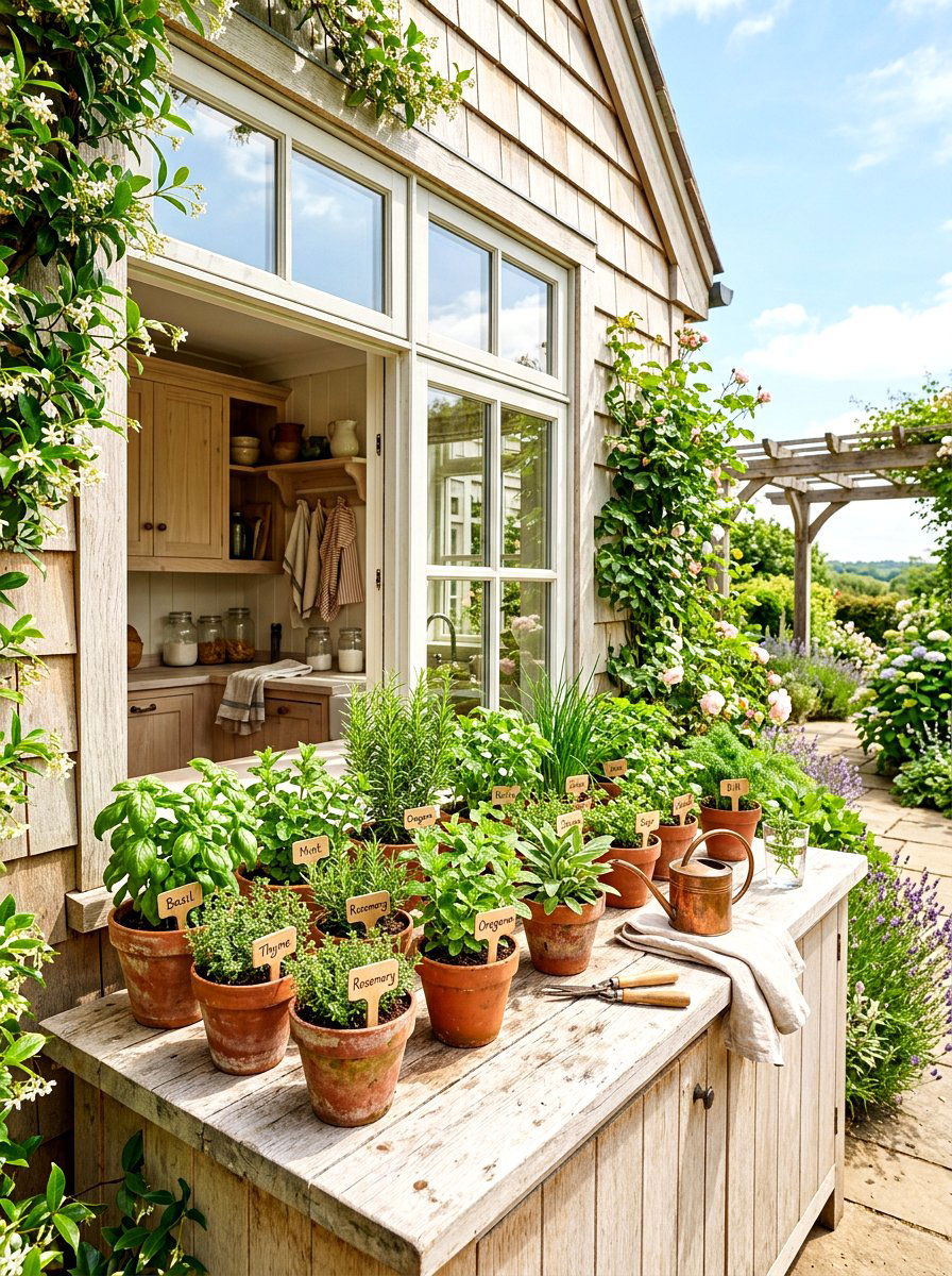 Indoor Kitchen Herb Garden - 30 organic modern kitchen ideas