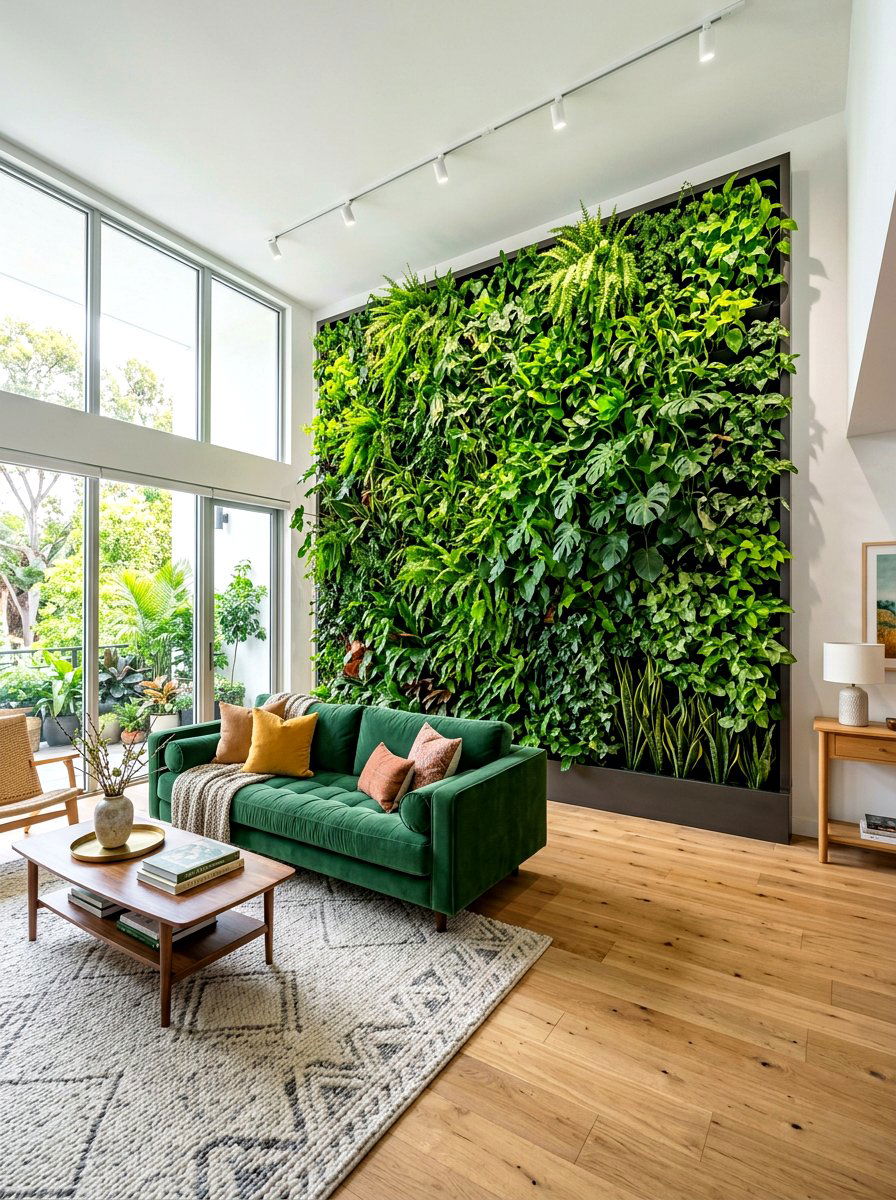 Indoor Living Wall - 30 green wall ideas