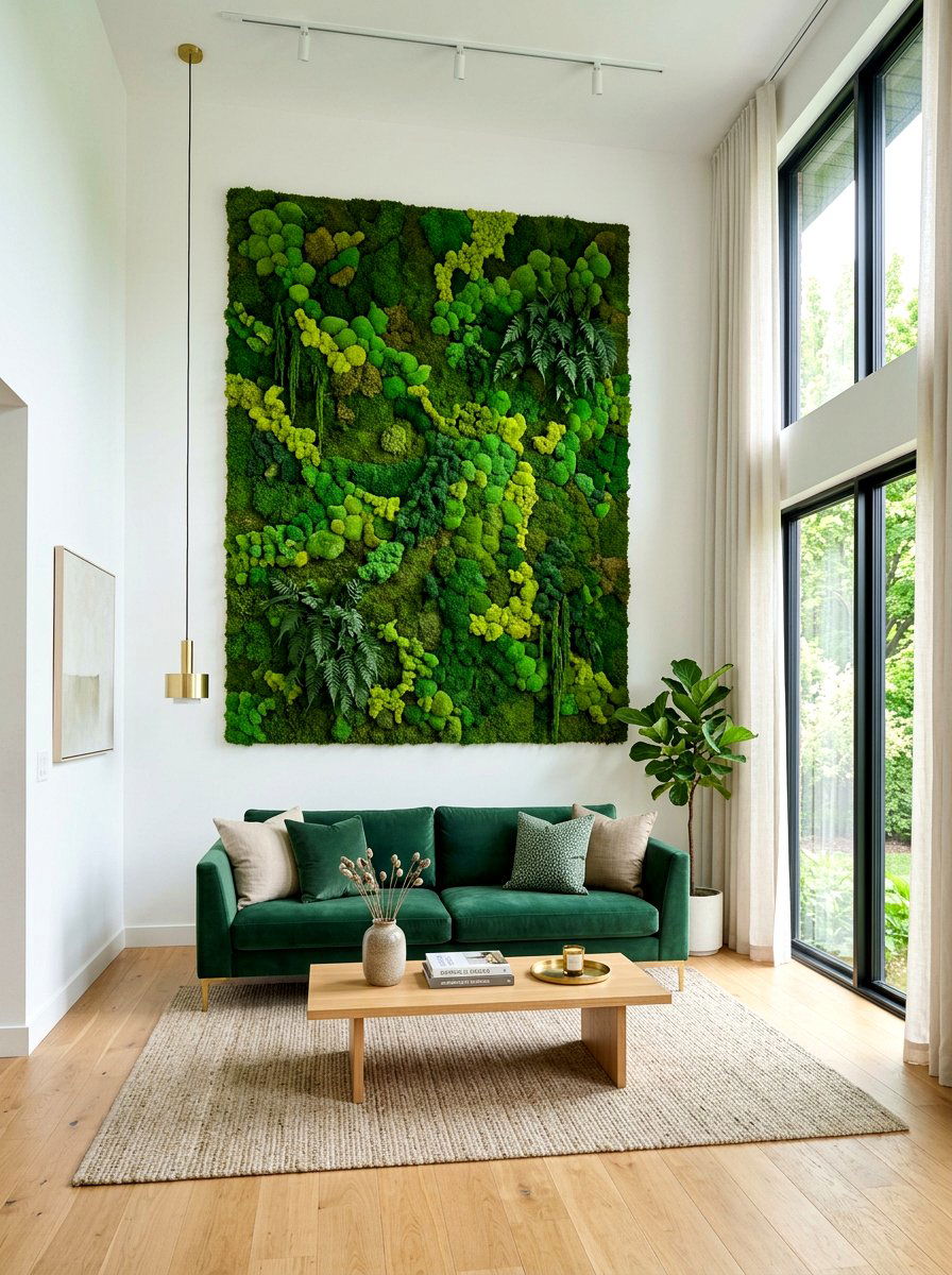 Indoor Moss Wall - 30 living wall ideas