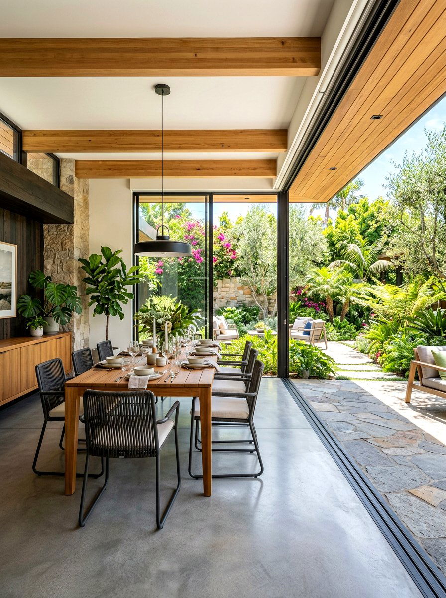 Indoor Outdoor Dining Room - 30 editorial dining room ideas